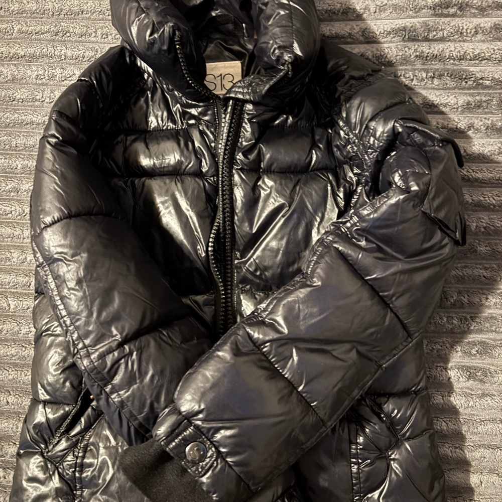 SAM. Kids Puffer Jacket - Shiny Black
